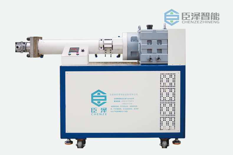 LED軟燈帶矽膠擠出生產線之（zhī）矽膠擠出機（jī）